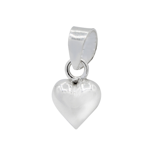 Silver Heart Pendant - 1445