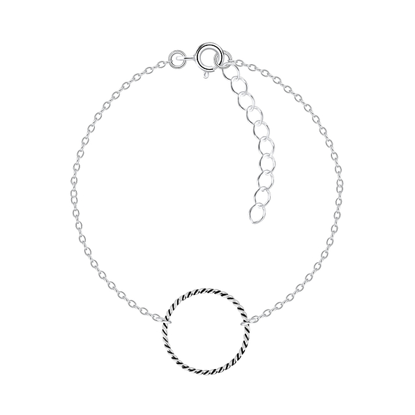 Silver Circle Bracelet - 1728