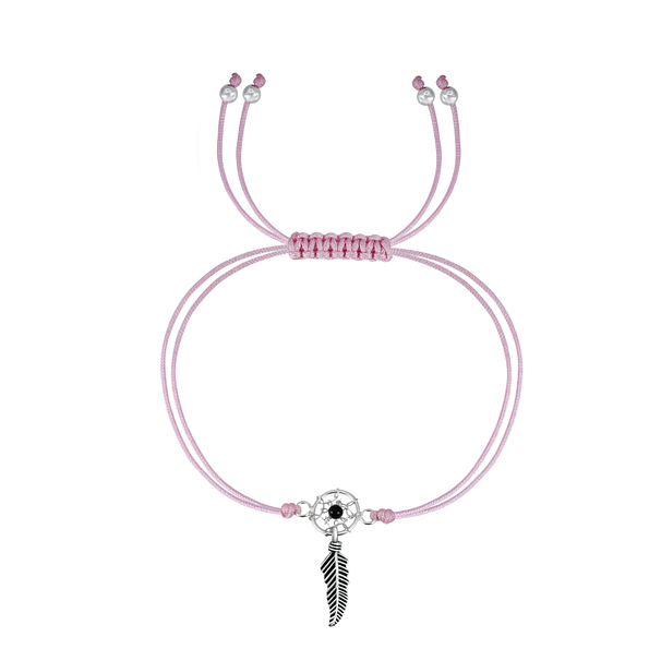 Silver Dream Catcher Friendship Bracelet - 1764