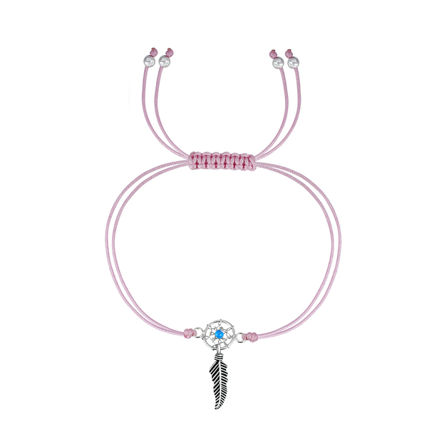 Silver Dream Catcher Friendship Bracelet - 1765