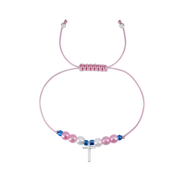 Silver Cross Friendship Bracelet - 1770