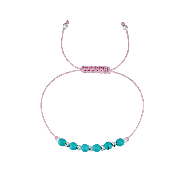 Silver Beaded Friendship Bracelet - 1786