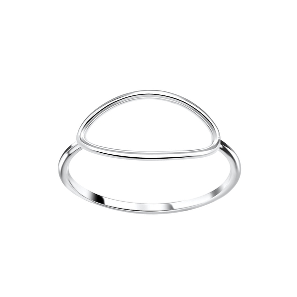 Silver Geometrical Ring - 1681