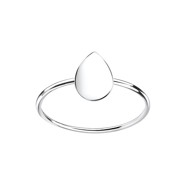 Silver Tear Drop Ring - 1682 Silver Tear Drop Ring - 1682