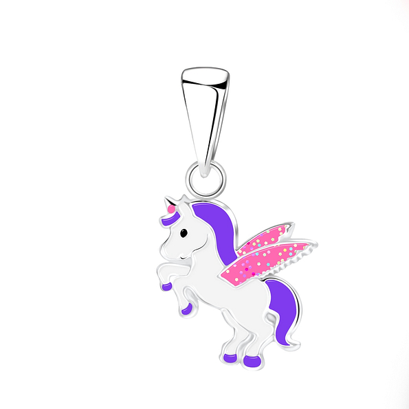Silver Unicorn Pendant - 2134