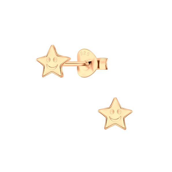 Silver Star Stud Earrings - 6456 Silver Star Stud Earrings - 6456