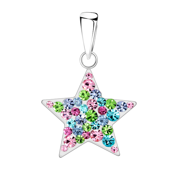 Silver Star Pendant - 2165