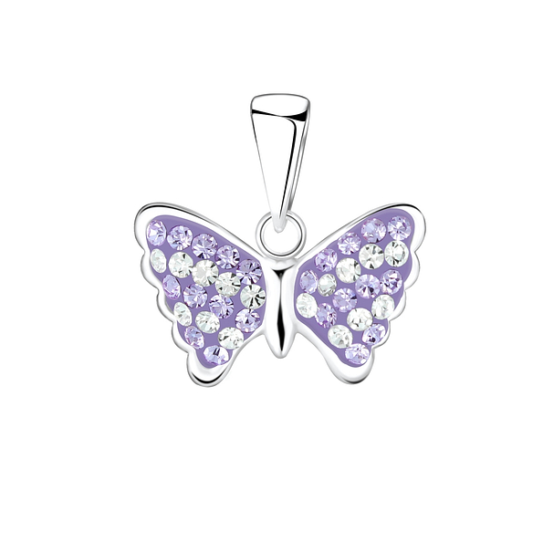 Silver Butterfly Pendant - 2197