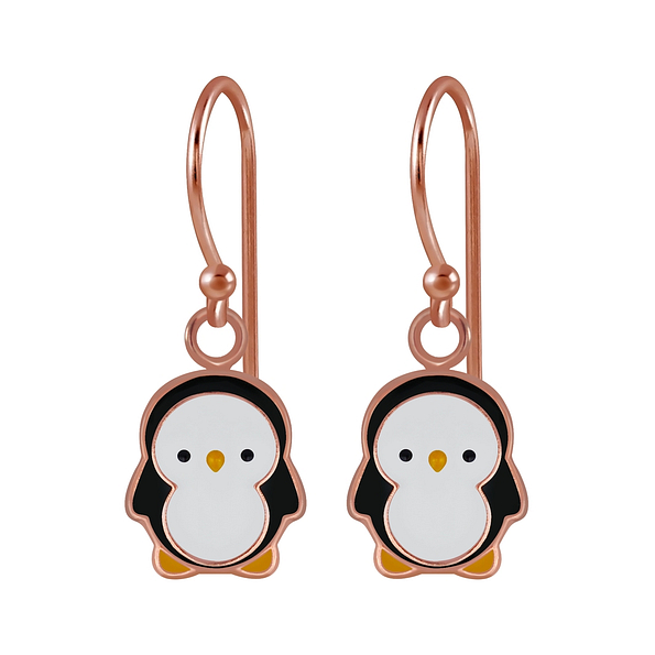 Silver Penguin Earrings - 2731