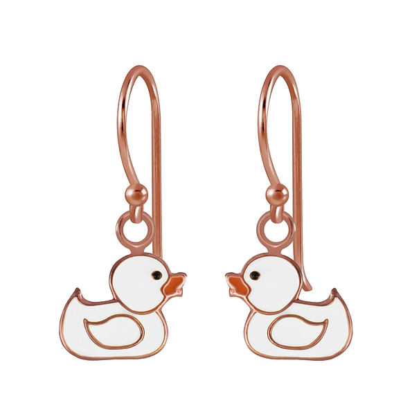 Silver Duck Earrings - 2725