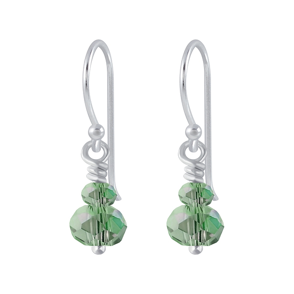 Silver Handmade Bead Earrings - 2413