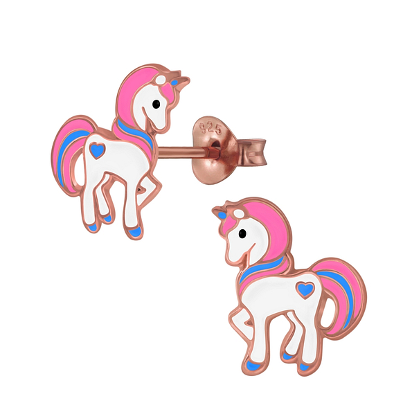 Silver Unicorn Stud Earrings - 2747 Silver Unicorn Stud Earrings - 2747