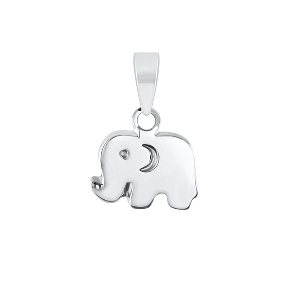 Silver Elephant Pendant - 2379