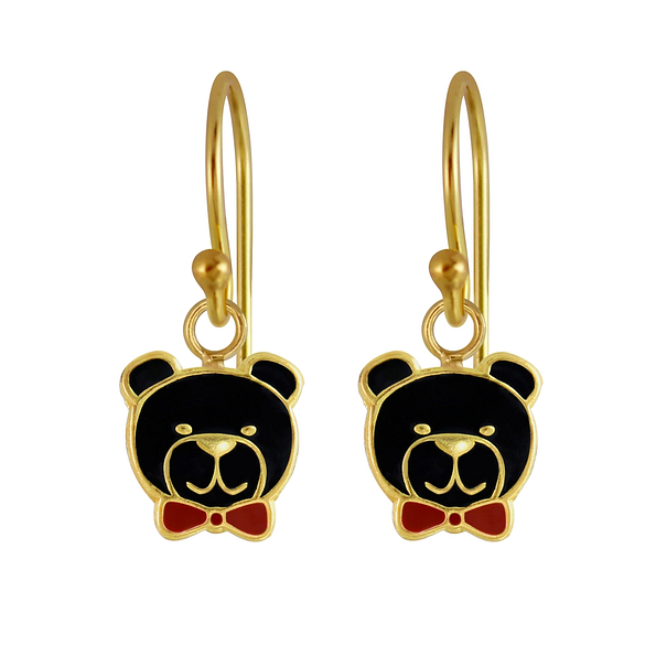 Silver Bear Earrings - 2935