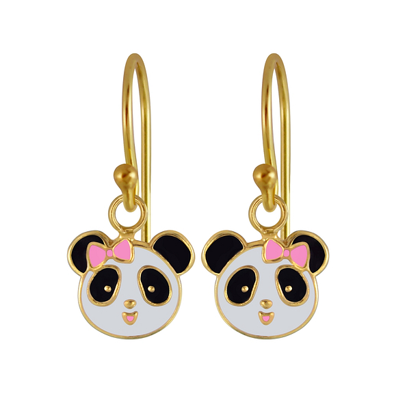 Silver Panda Earrings - 2979