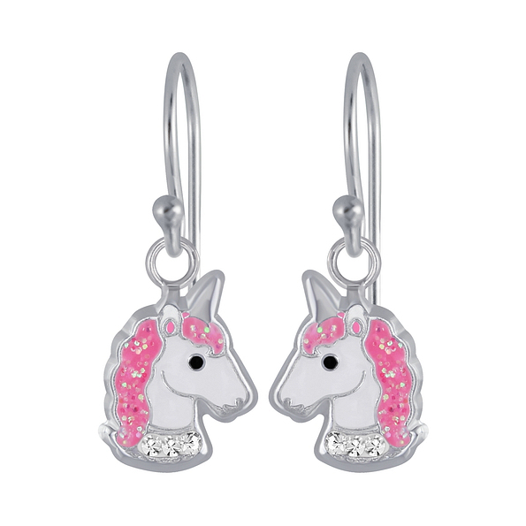 Silver Unicorn Earrings - 2945