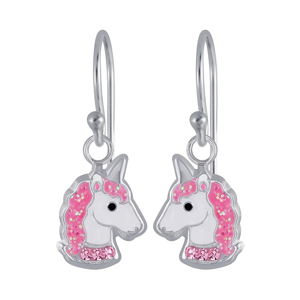 Silver Unicorn Earrings - 2946