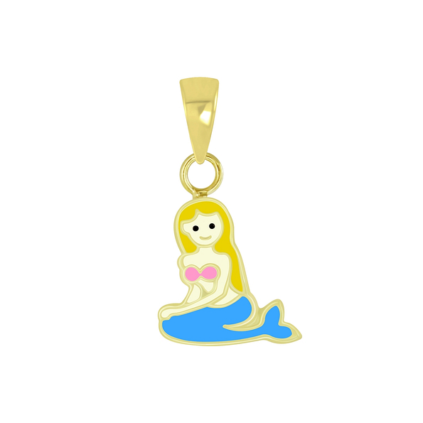 Silver Mermaid Pendant - 2818