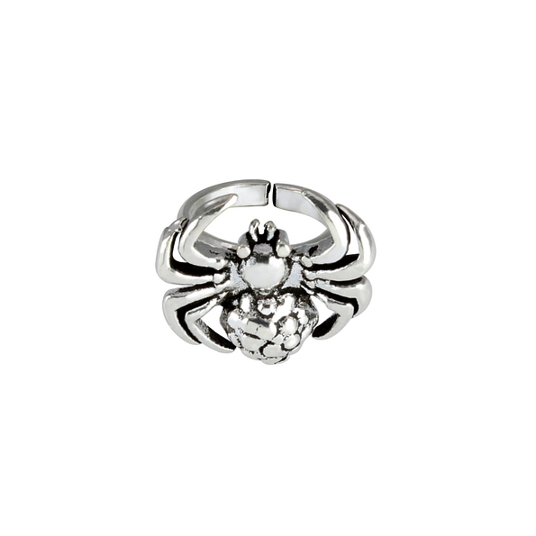 Silver Spider Ear Cuff - 3219