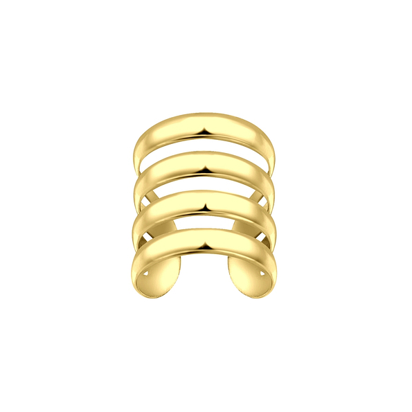Silver Four Line Ear Cuff - 7135