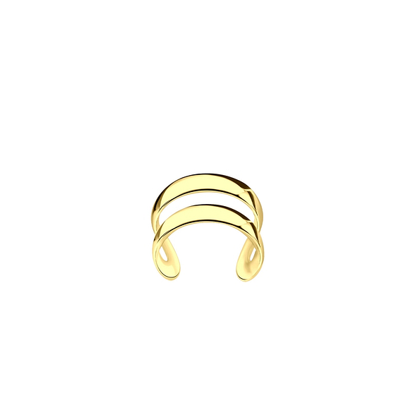 Silver Double Line Ear Cuff - 4639