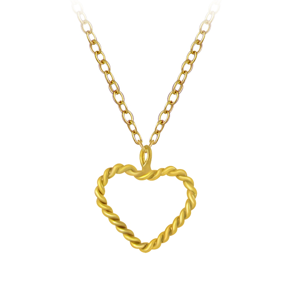 Silver Heart Necklace - 3547