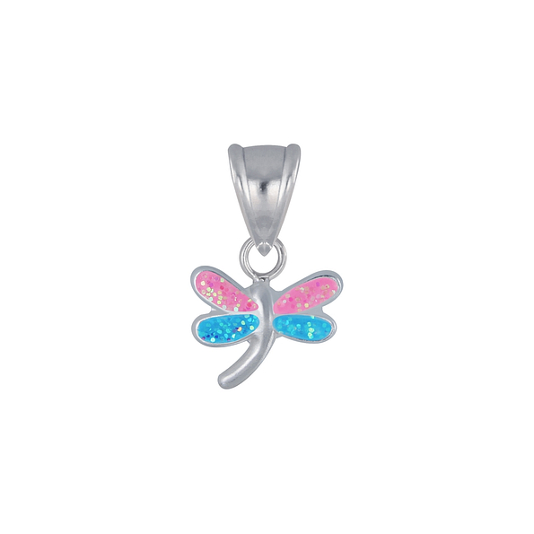 Silver Dragonfly Pendant - 3448