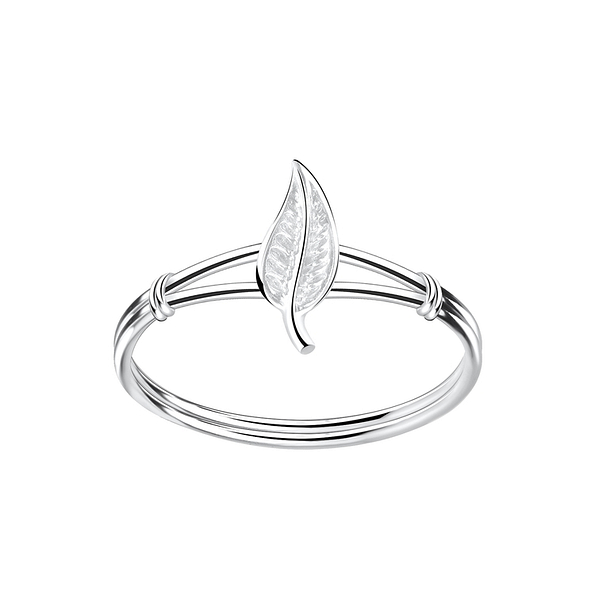 Silver Leaf Ring - 3443
