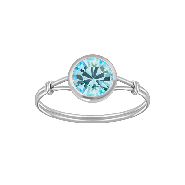 Silver Handmade Solitaire Ring - 3464 Silver Handmade Solitaire Ring - 3464