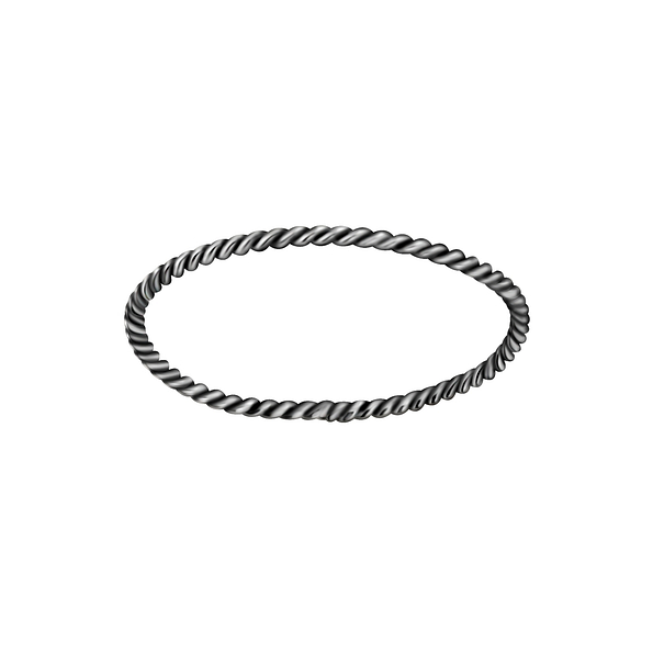 Silver Twisted Ring - 3650
