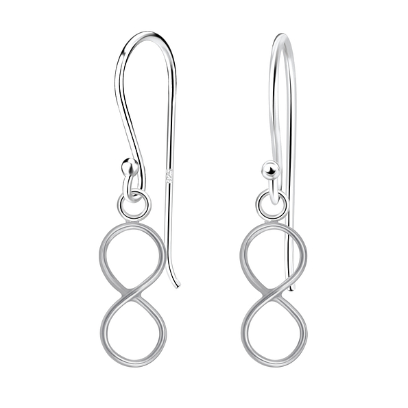 Silver Infinity Earrings - 3901