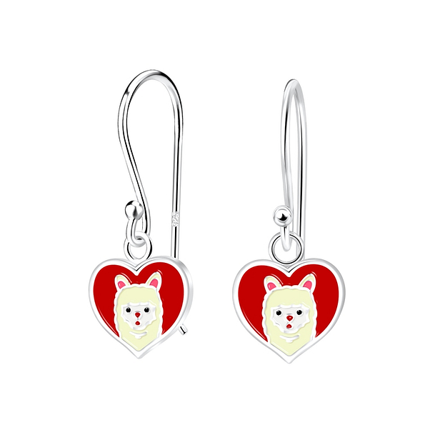 Silver Llama Earrings - 3910