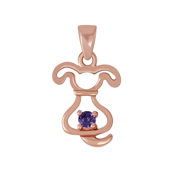 Silver Dog Pendant - 3764