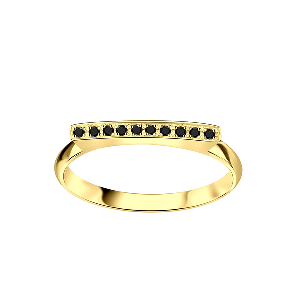 Silver Bar Cubic Zirconia Ring - 3892