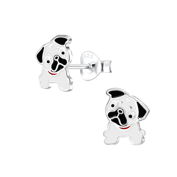 Silver Bulldog Stud Earrings - 4426 Silver Bulldog Stud Earrings - 4426