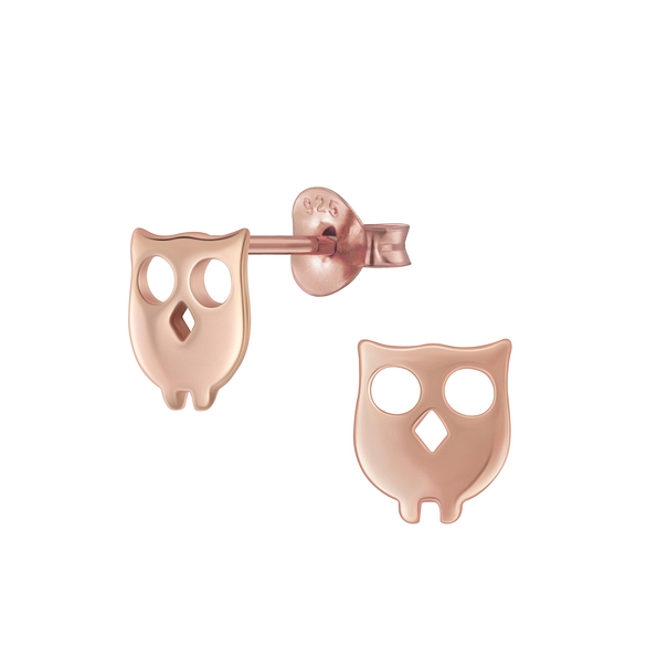 Silver Owl Stud Earrings - 5587 Silver Owl Stud Earrings - 5587