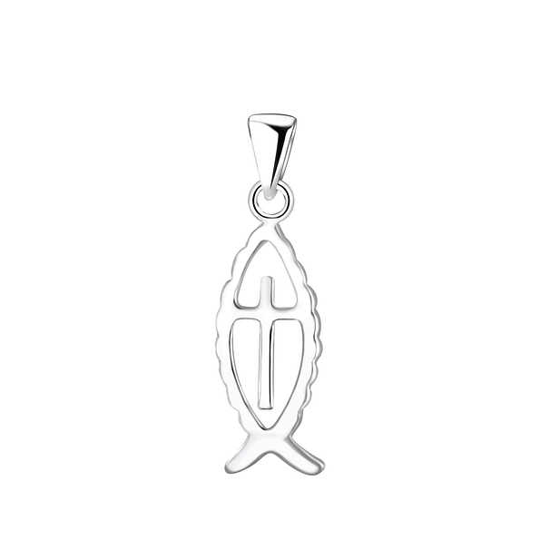 Silver Ichthys Pendant - 4360