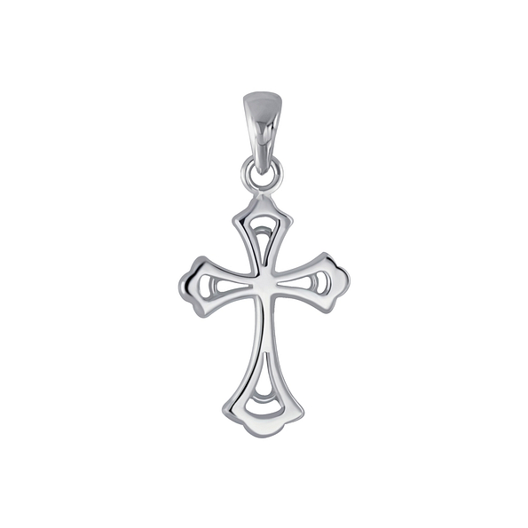 Silver Cross Pendant - 4364