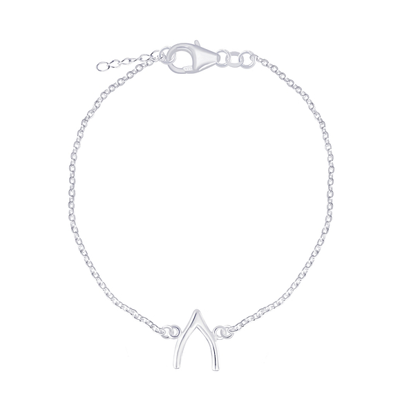 Silver Wishbone Bracelet - 5231
