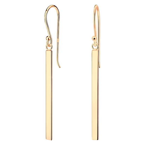 Silver Bar Earrings - 5191