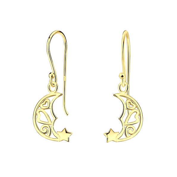 Silver Moon Earrings - 6576