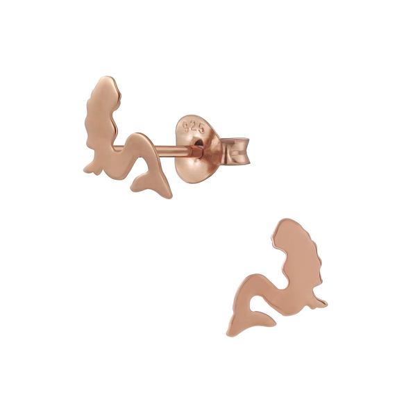 Silver Mermaid Stud Earrings - 4822 Silver Mermaid Stud Earrings - 4822