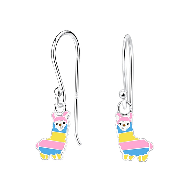 Silver Alpaca Earrings - 4618