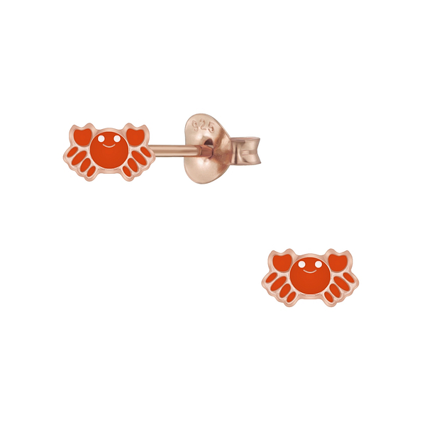 Silver Crab Stud Earrings - 5752