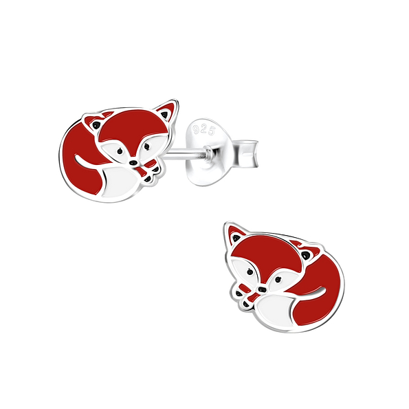 Silver Fox Stud Earrings - 5122 Silver Fox Stud Earrings - 5122