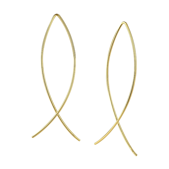 Silver Wire Earrings - 5321