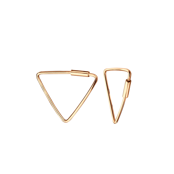 16mm Silver Triangle Hoops - 5748