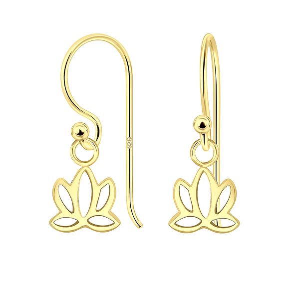 Silver Lotus Earrings - 5151