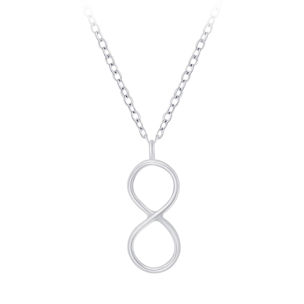 Silver Infinity Necklace - 6376