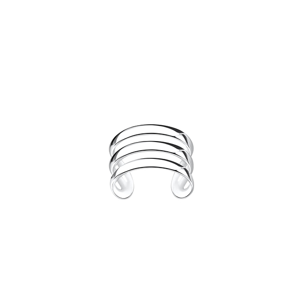 Silver Triple Line Ear Cuff - 3222 Silver Triple Line Ear Cuff - 3222